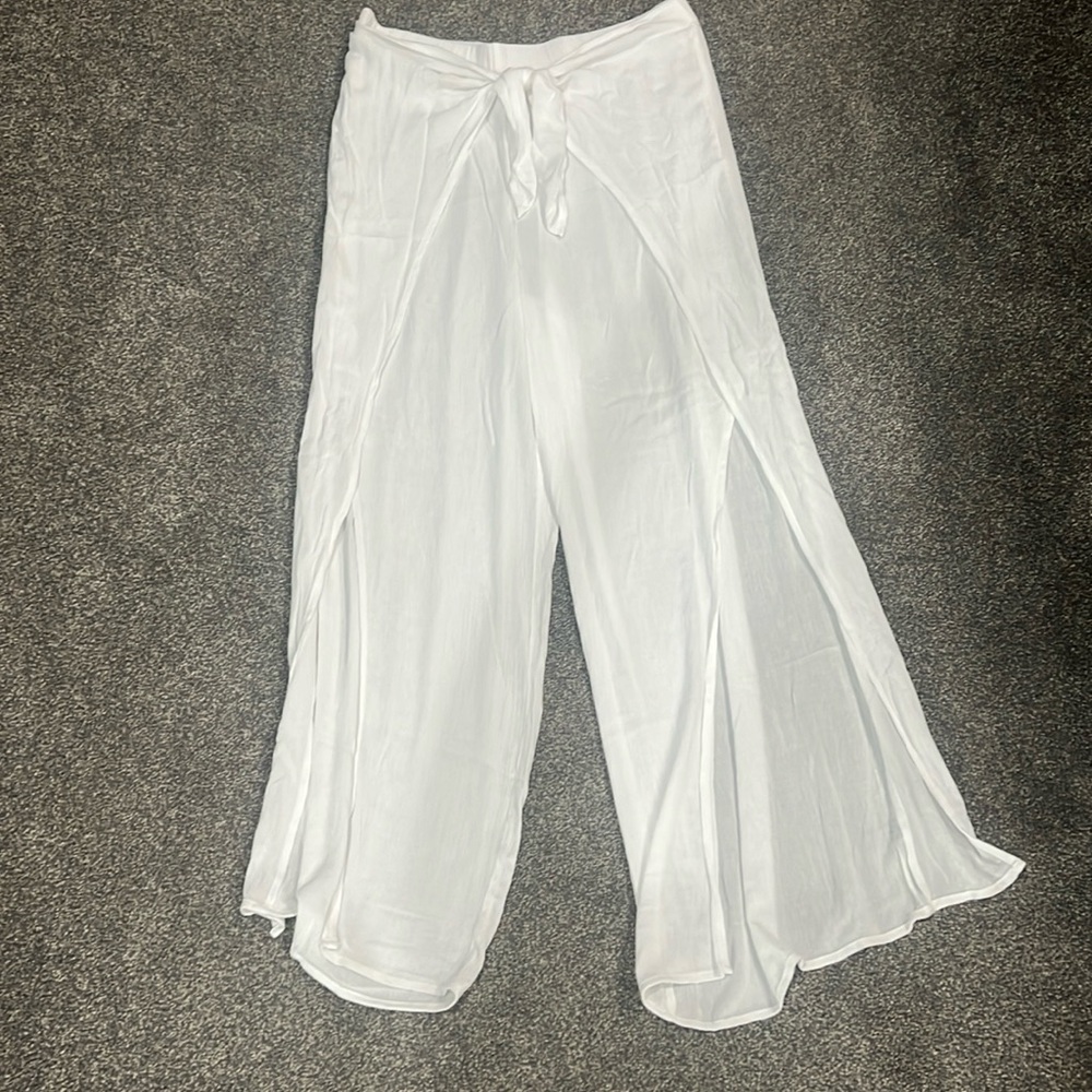 Kona Sol front tie beach/pool cover up  pants.